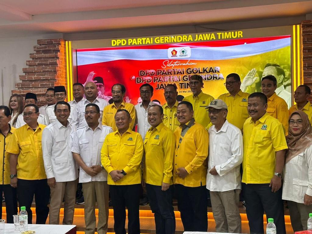 Pertemuan Golkar dan Gerindra Jatim, Bahas Peluang Usung Bayu Airlangga di Pilwali Surabaya