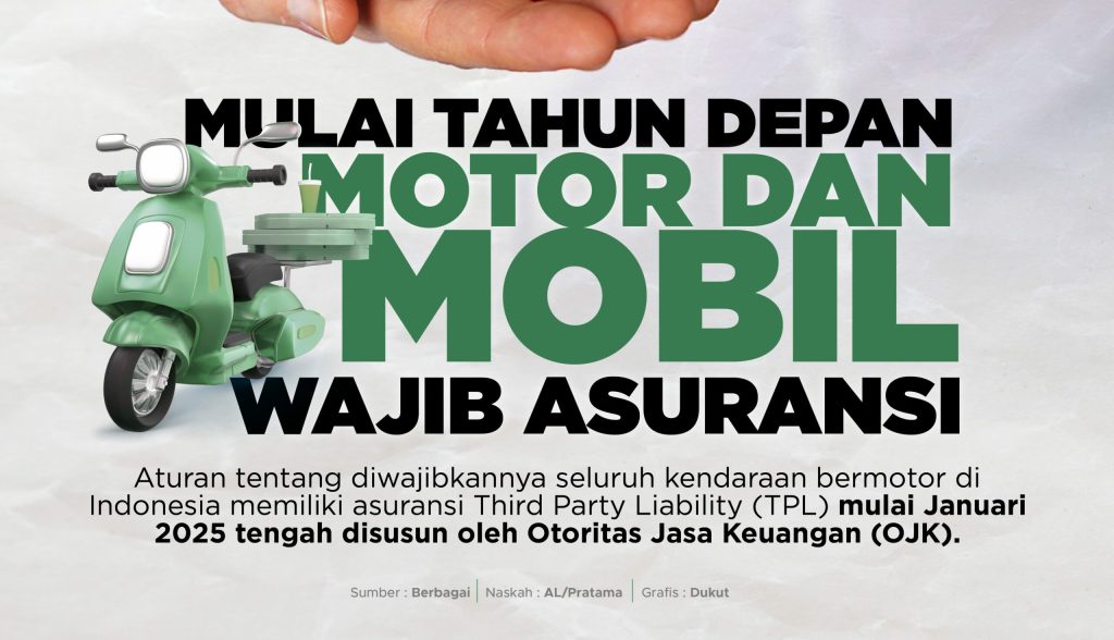 Mulai Tahun Depan Motor dan Mobil Wajib Asuransi