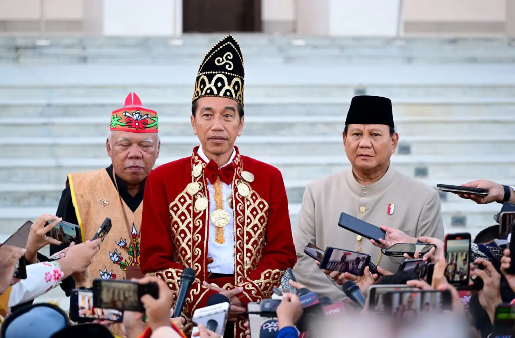 Jokowi Bersyukur Rangkaian Acara HUT Ke-79 Kemerdekaan Indonesia di IKN Berjalan&nbsp;Lancar