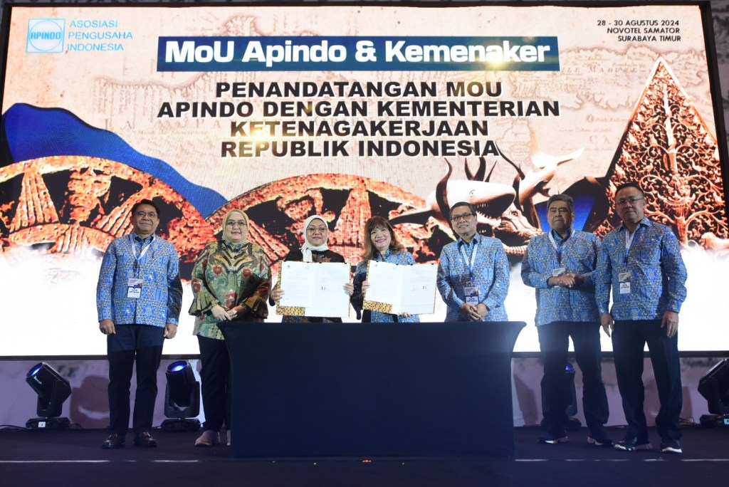 Rakerkonas Apindo Lahirkan MoU dengan Kemnaker RI untuk Memperkuat Sektor&nbsp;Ketenagakerjaan